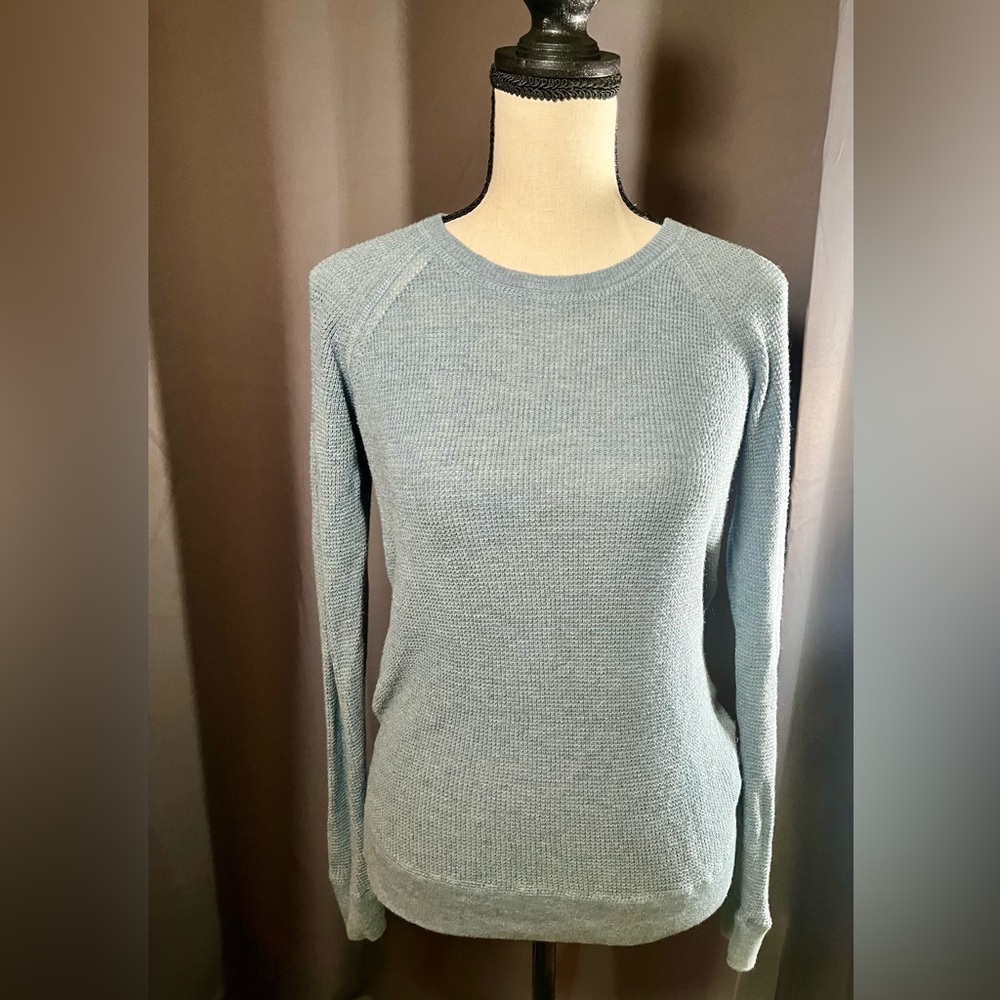 Long sleeve waffle t